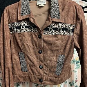 Nancy Bolen Crop Jacket size 4